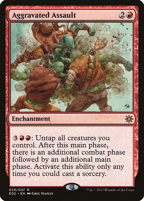 Aggravated Assault · Explorers of Ixalan 25/48