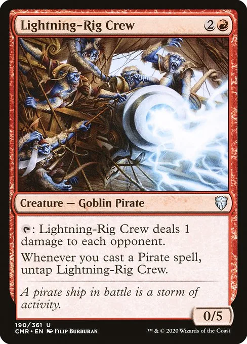 Lightning-Rig Crew · Commander Legends 190/718