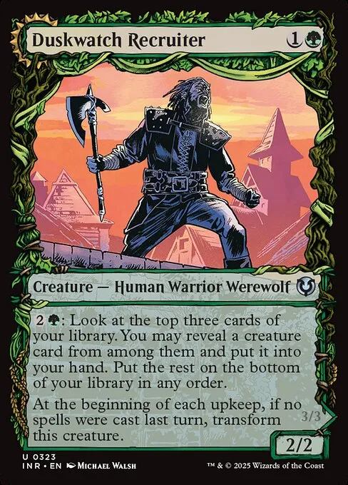 Duskwatch Recruiter // Krallenhorde Howler · Innistrad Remastered 323/495