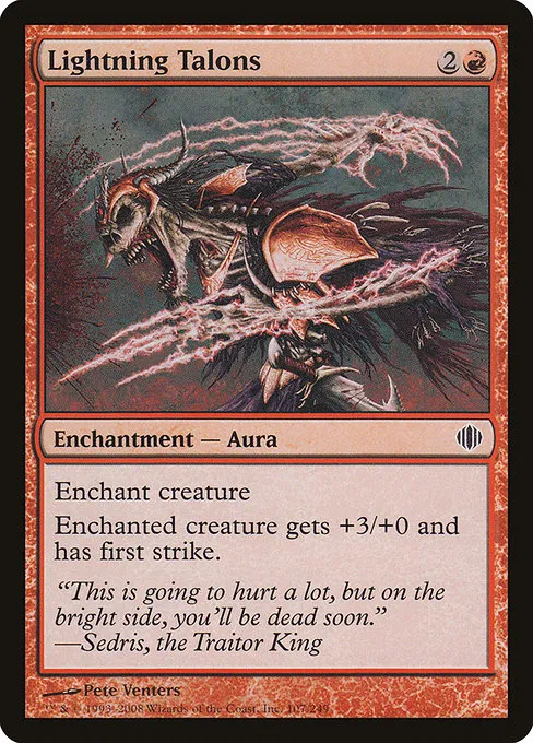 Lightning Talons · Shards of Alara 107/250