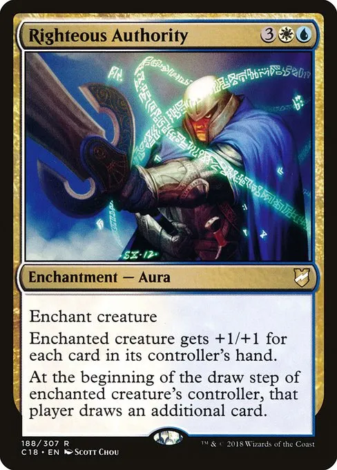 Righteous Authority · Commander 2018 188/307