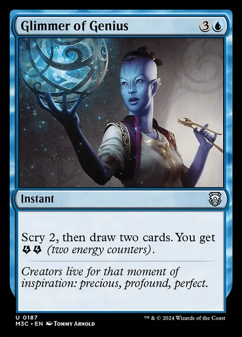 Glimmer of Genius · Modern Horizons 3 Commander 187/398