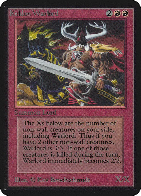 Keldon Warlord · Limited Edition Alpha 160/295