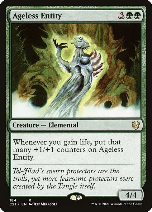 Ageless Entity · Commander 2021 184/409