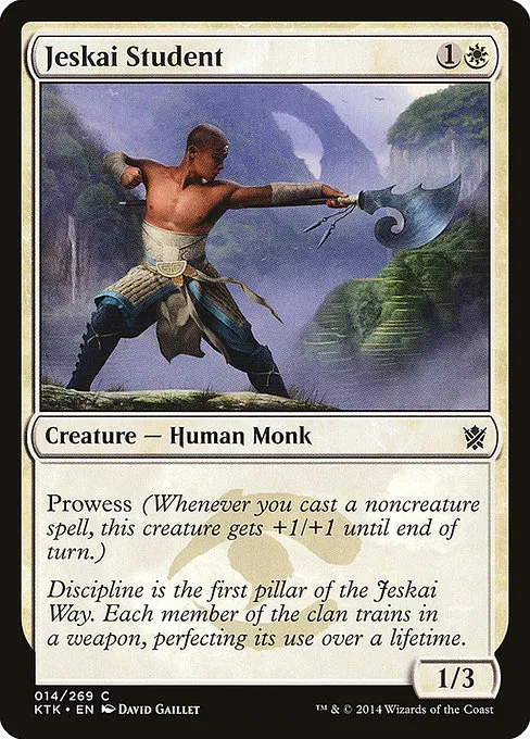 Jeskai Student · Khans of Tarkir 14/293