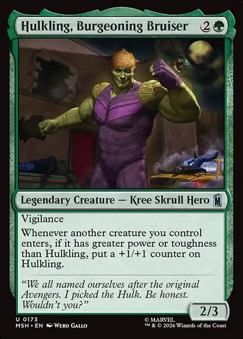 Hulkling, Burgeoning Bruiser · Marvel Super Heroes 173/24