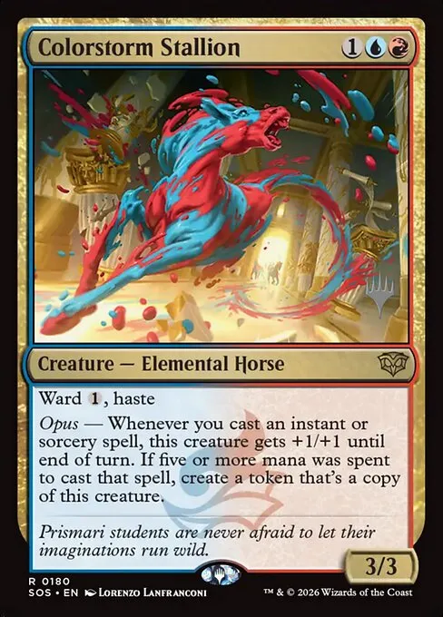 Colorstorm Stallion · Secrets of Strixhaven Promos 180p/80