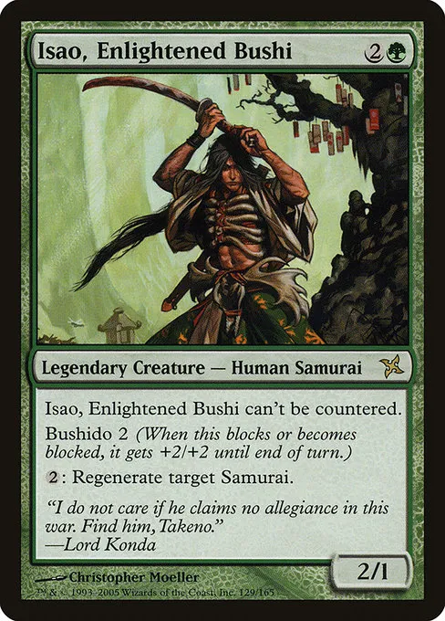Isao, Enlightened Bushi · Betrayers of Kamigawa 129/165