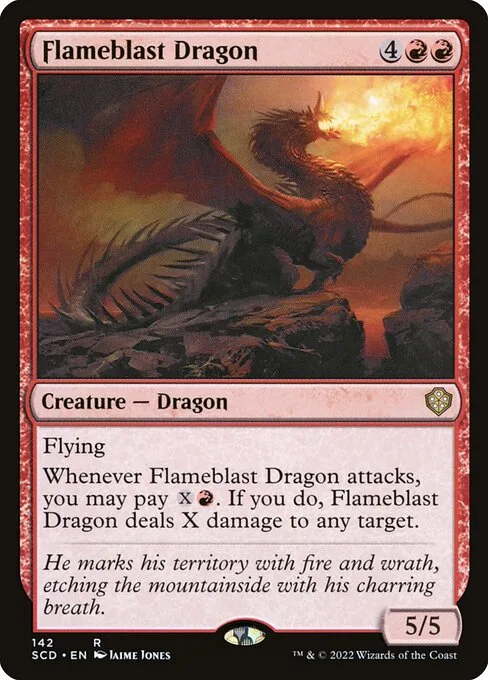Flameblast Dragon · Starter Commander Decks 142/352