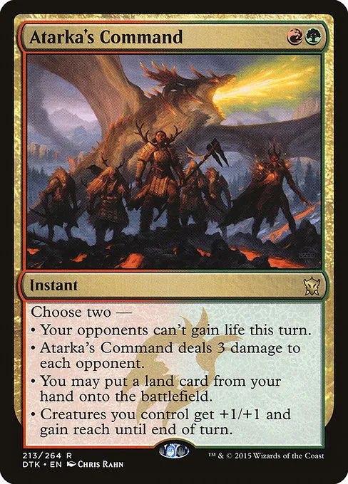 Atarka's Command · Dragons of Tarkir 213/264