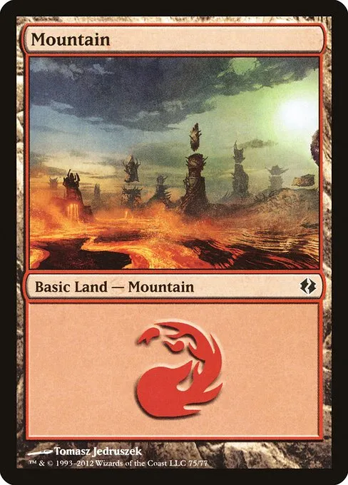 Mountain · Duel Decks: Venser vs. Koth 75/77