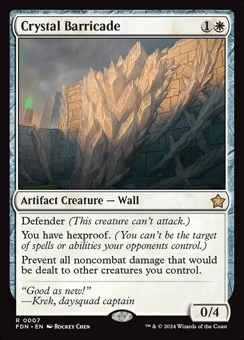 Crystal Barricade · Foundations 7/771
