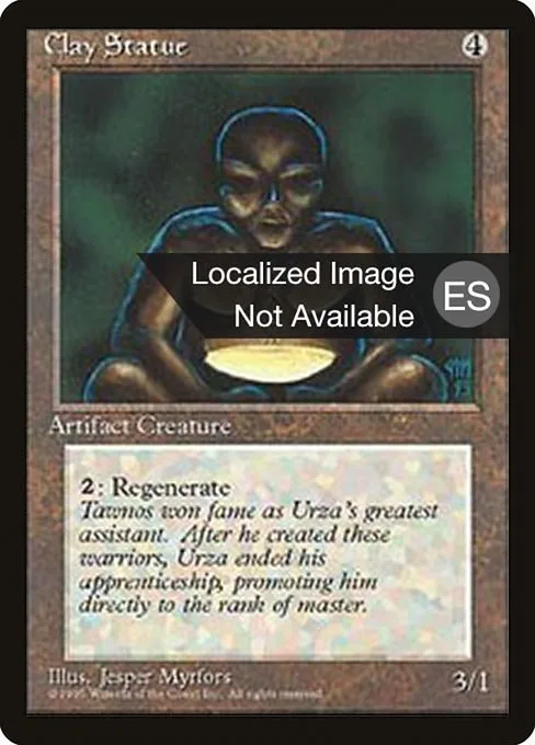 Clay Statue · Fourth Edition Foreign Black Border 305/378