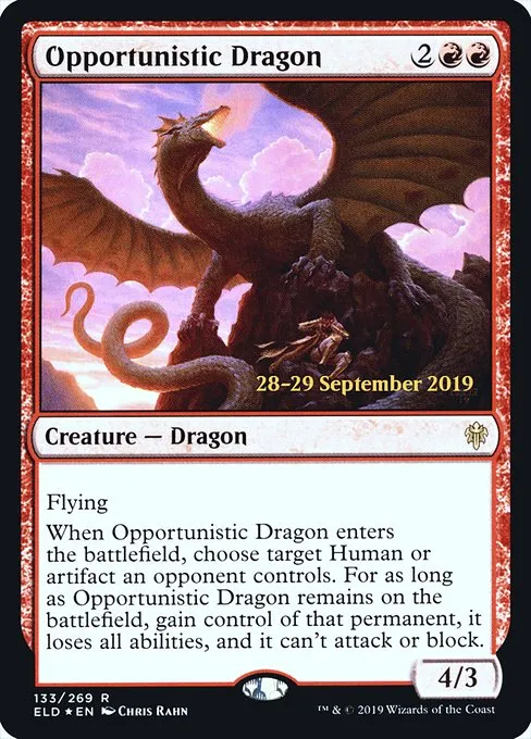 Opportunistic Dragon · Throne of Eldraine Promos 133s/138
