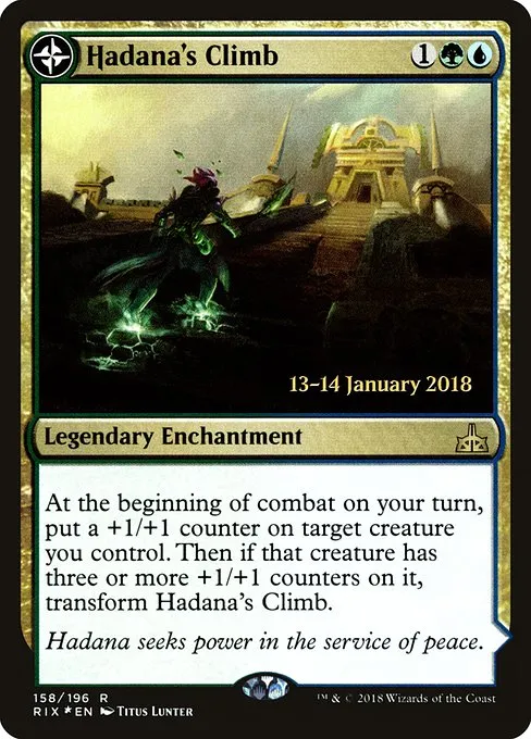 Hadana's Climb // Winged Temple of Orazca · Rivals of Ixalan Promos 158s/98