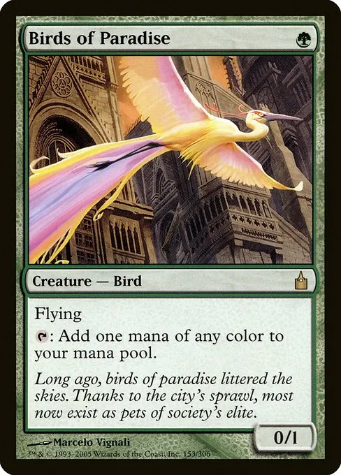 Birds of Paradise · Ravnica: City of Guilds 153/306