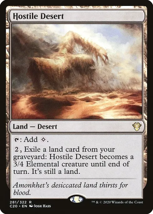Hostile Desert · Commander 2020 281/322