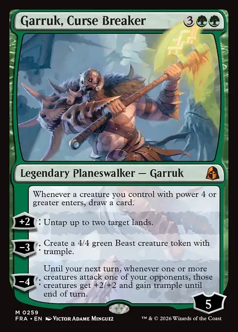 Garruk, Curse Breaker · Reality Fracture 259/7