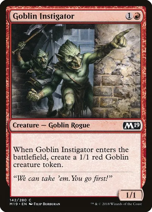 Goblin Instigator · Core Set 2019 142/314