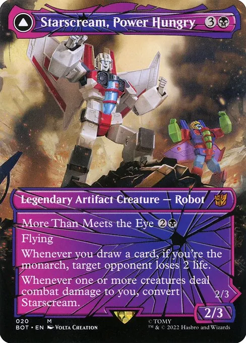 Starscream, Power Hungry // Starscream, Seeker Leader · Transformers 20/29