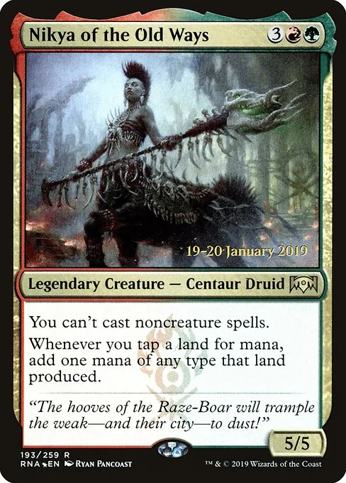 Nikya of the Old Ways · Ravnica Allegiance Promos 193s/81