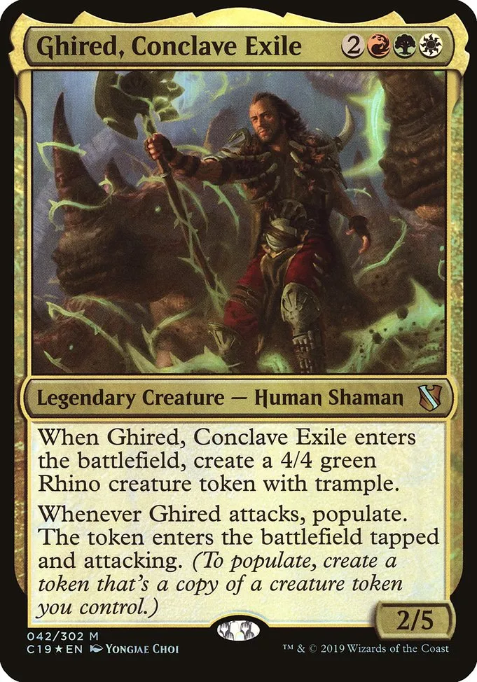 Ghired, Conclave Exile · Commander 2019 Oversized 42/4