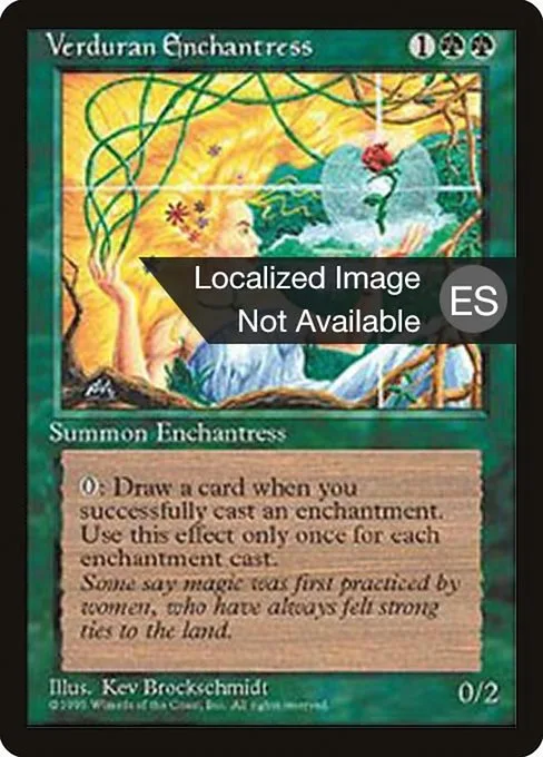 Verduran Enchantress · Fourth Edition Foreign Black Border 281/378