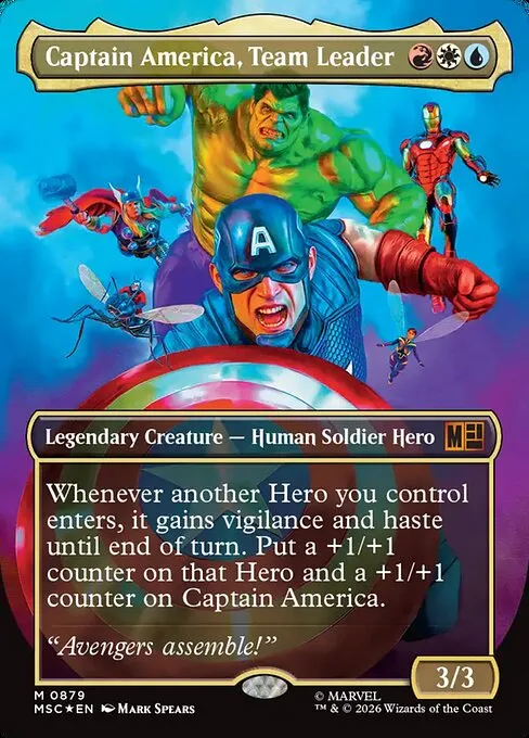 Captain America, Team Leader · Marvel Super Heroes Commander 879/9