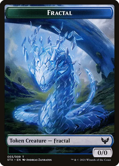 Fractal · Strixhaven: School of Mages Tokens 3/9