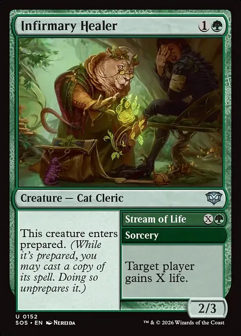 Infirmary Healer // Stream of Life · Secrets of Strixhaven 152/368