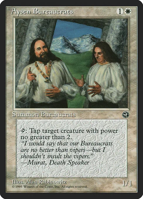 Aysen Bureaucrats · Homelands 3a/140