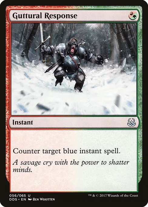 Guttural Response · Duel Decks: Mind vs. Might 56/65