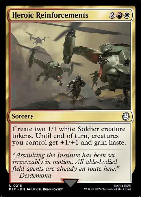 Heroic Reinforcements · Fallout 218/1068