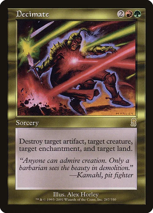 Decimate · Odyssey 287/353