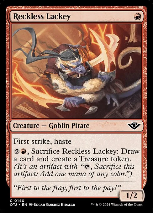 Reckless Lackey · Outlaws of Thunder Junction 140/374