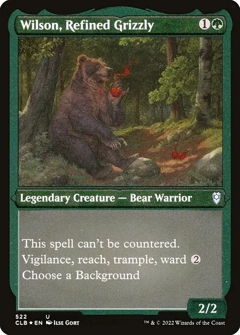 Wilson, Refined Grizzly · Commander Legends: Battle for Baldur's Gate 522/936
