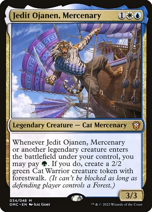 Jedit Ojanen, Mercenary · Dominaria United Commander 34/240