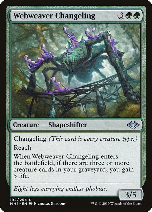 Webweaver Changeling · Modern Horizons 192/255