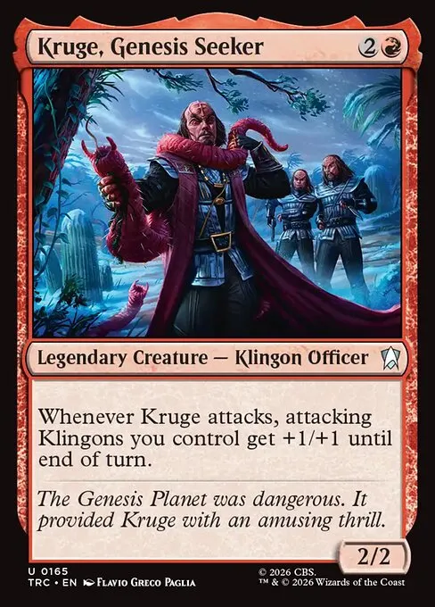Kruge, Genesis Seeker · Star Trek Commander 165/1