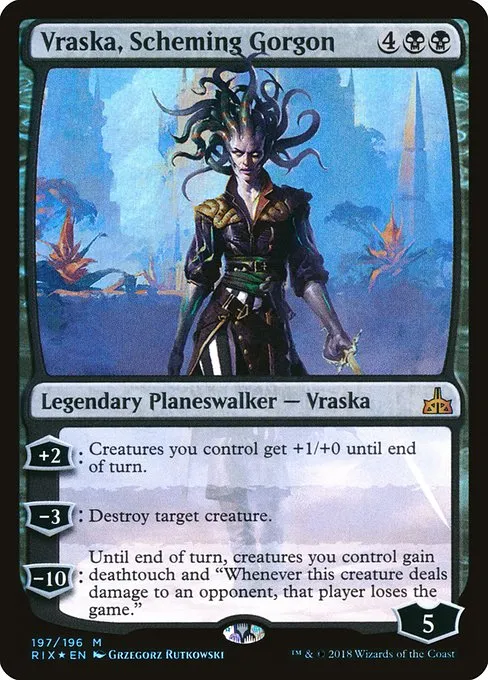 Vraska, Scheming Gorgon · Rivals of Ixalan 197/205