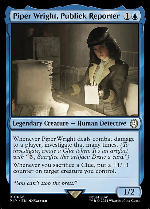 Piper Wright, Publick Reporter · Fallout 36/1068