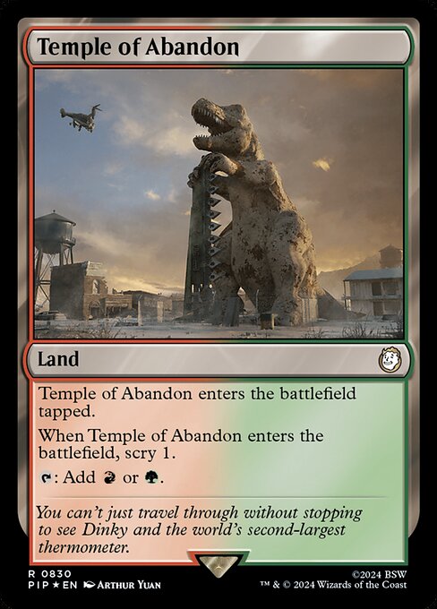 Temple of Abandon · Fallout 830/1068