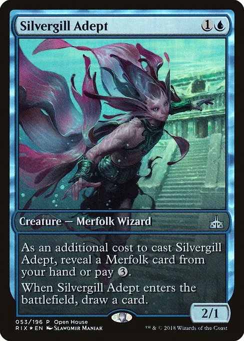 Silvergill Adept · Rivals of Ixalan Promos 53/98