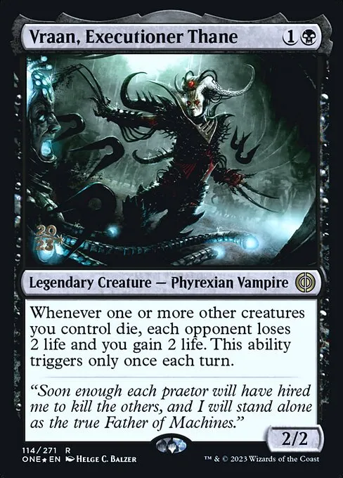 Vraan, Executioner Thane · Phyrexia: All Will Be One Promos 114s/160