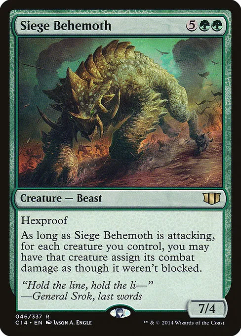 Siege Behemoth · Commander 2014 46/337