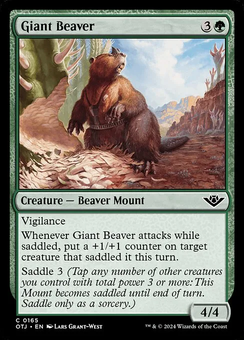 Giant Beaver · Outlaws of Thunder Junction 165/374