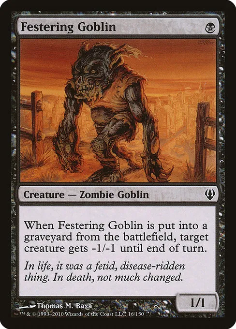 Festering Goblin · Archenemy 16/150