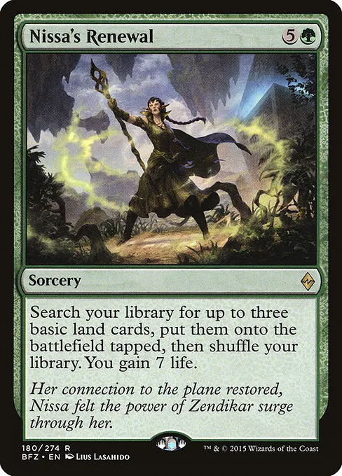 Nissa's Renewal · Battle for Zendikar 180/299