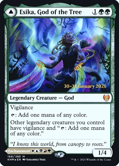 Esika, God of the Tree // The Prismatic Bridge · Kaldheim Promos 168s/158