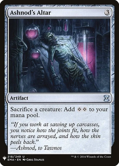 Ashnod's Altar · The List EMA-218/5050